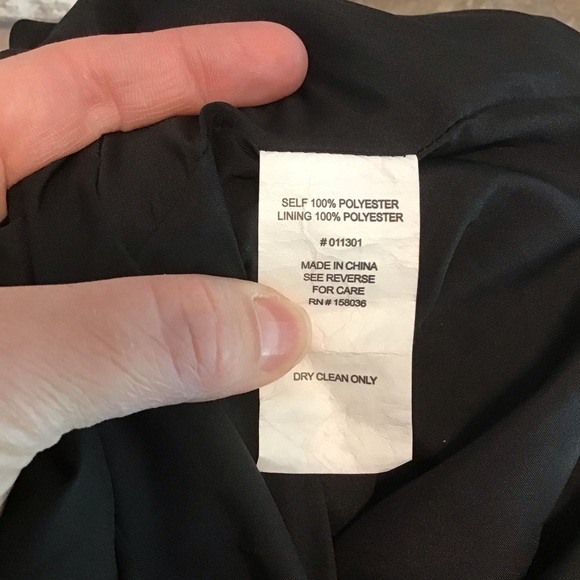 BIRDY GREY Women's Black Satin CATHERINE V-Neck Ruched Sleeveless Dress L - Picture 8 of 8